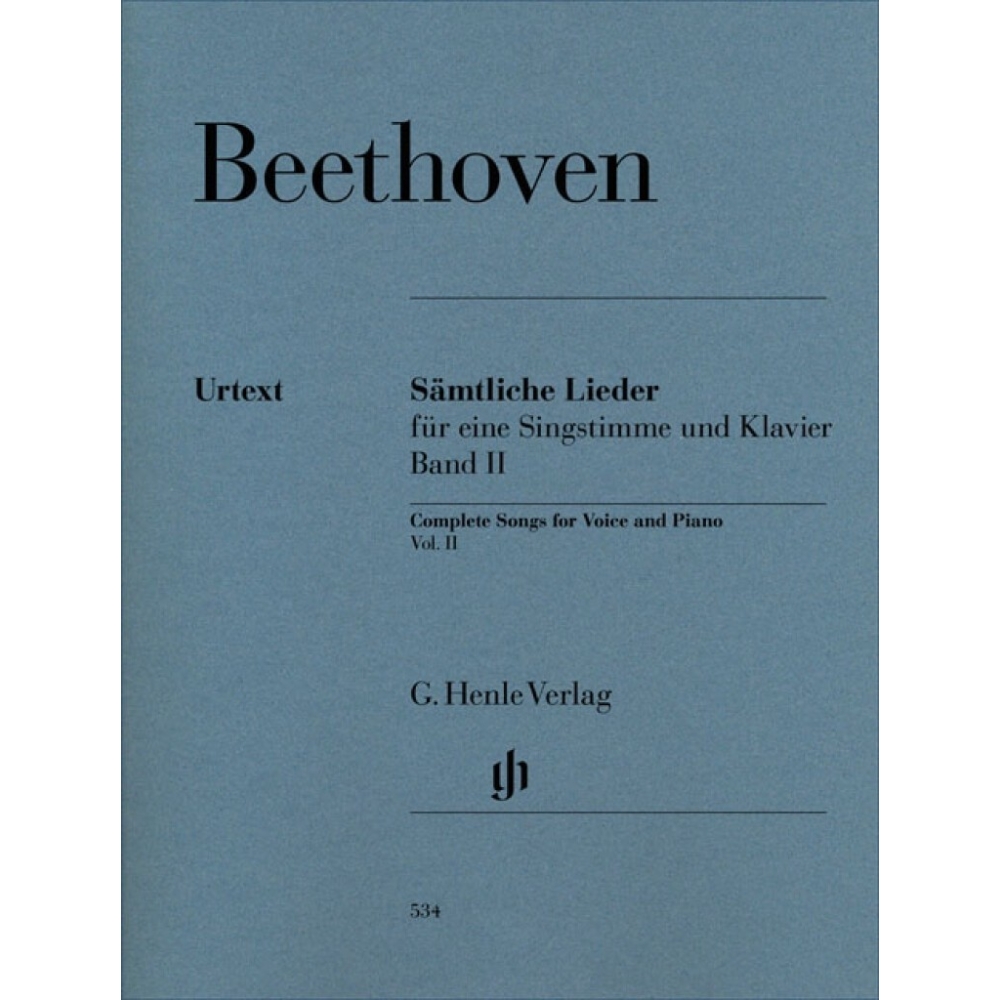 Beethoven, Ludwig van - Complete Songs for Voice and Piano Vol. II