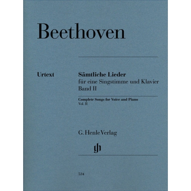 Beethoven, Ludwig van - Complete Songs for Voice and Piano Vol. II
