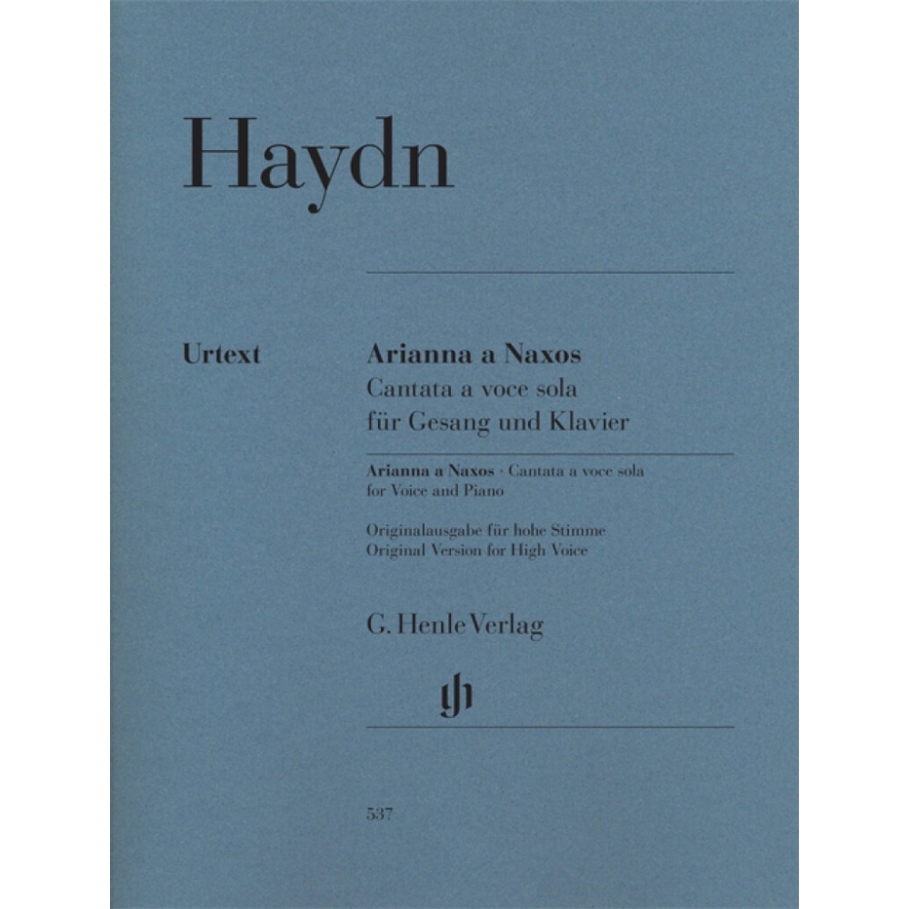 Haydn, Joseph - Arianna a Naxos, Cantata a voce sola for Voice and Piano Hob. XXVIb:2 