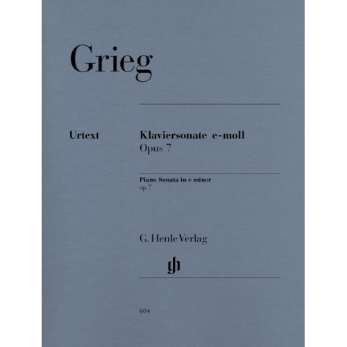 Grieg, Edvard - Piano Sonata in e minor op. 7