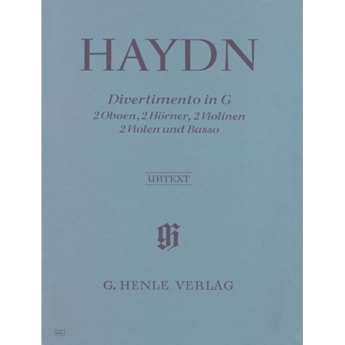 Haydn, Joseph - Divertimento in G major Hob. II:9 for 2 Oboes, 2 Horns, 2 Violins, 2 Violas and Basso Continuo