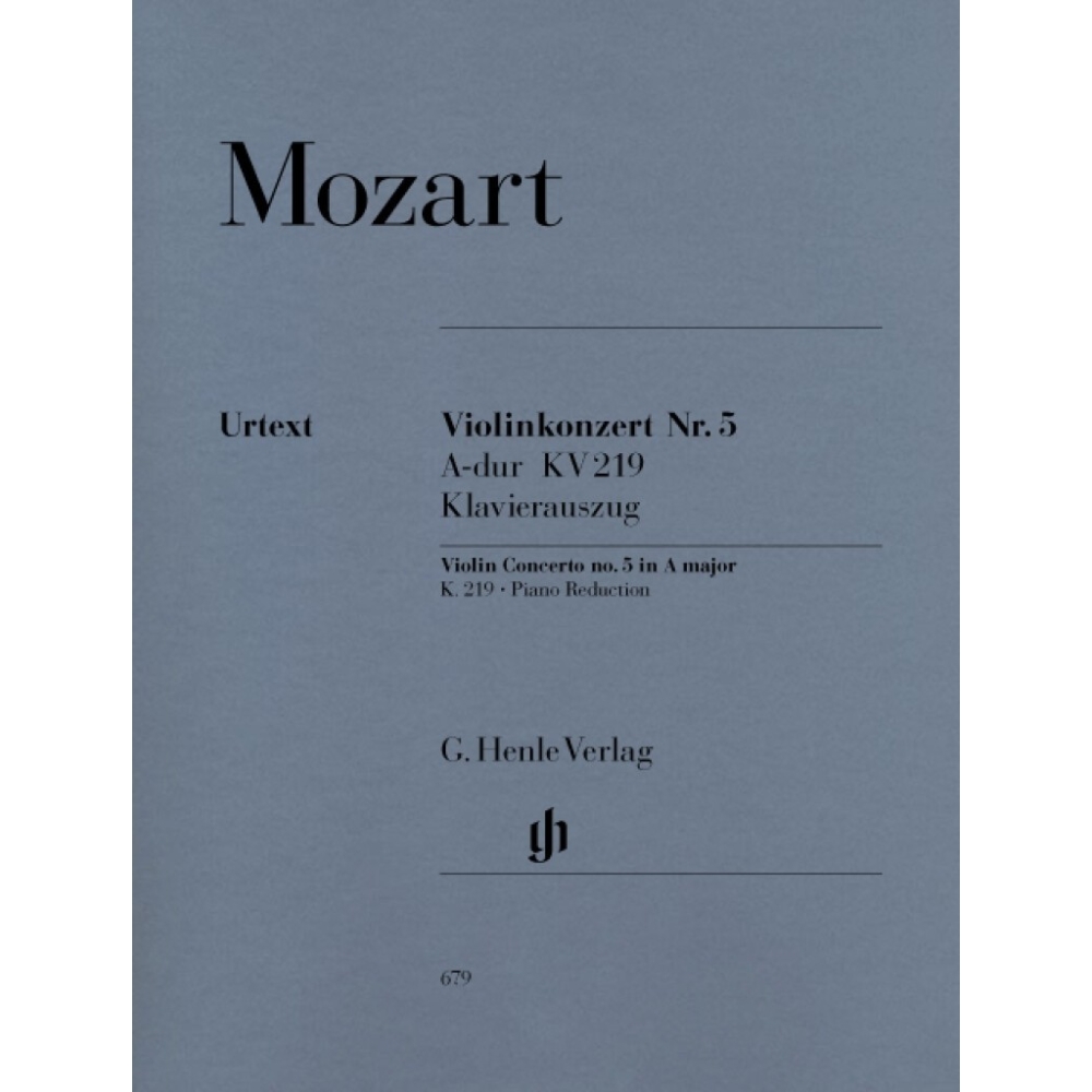 Mozart, Wolfgang Amadeus - Violin Concerto no. 5 A major KV 219 