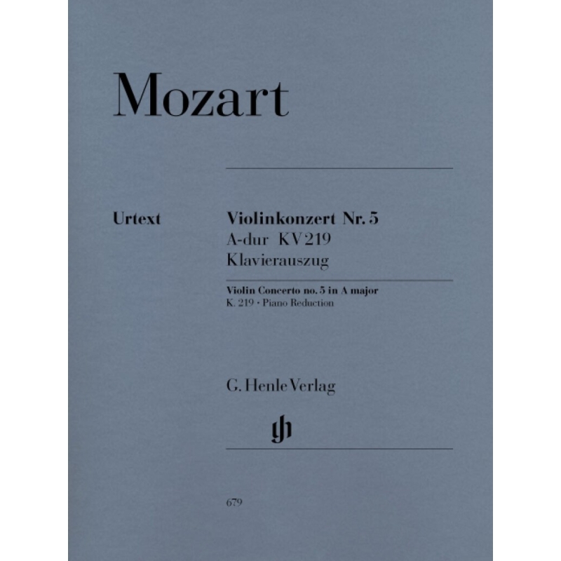 Mozart, Wolfgang Amadeus - Violin Concerto no. 5 A major KV 219 