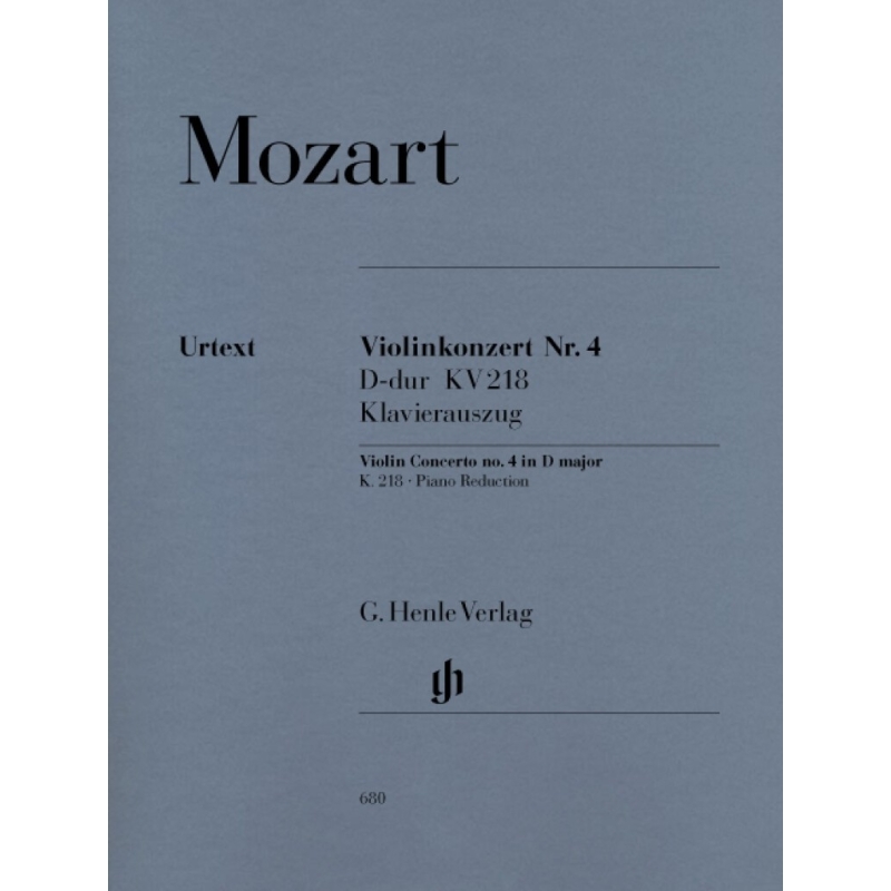 Mozart, W.A - Violin Concerto no. 4 in D major K. 218