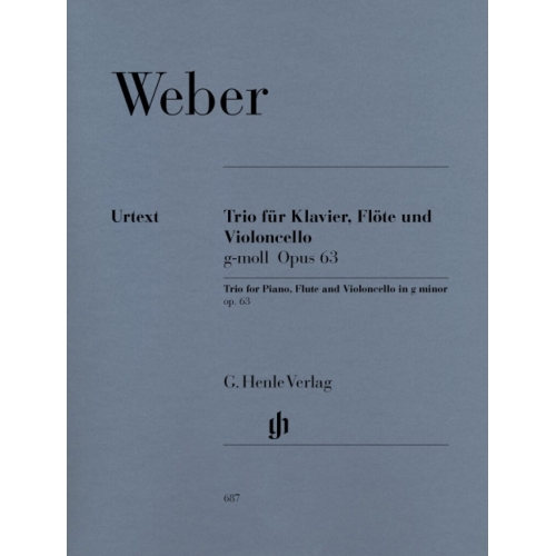 Weber, Carl Maria von - Trio for Piano, Flute and Violoncello in g minor op. 63