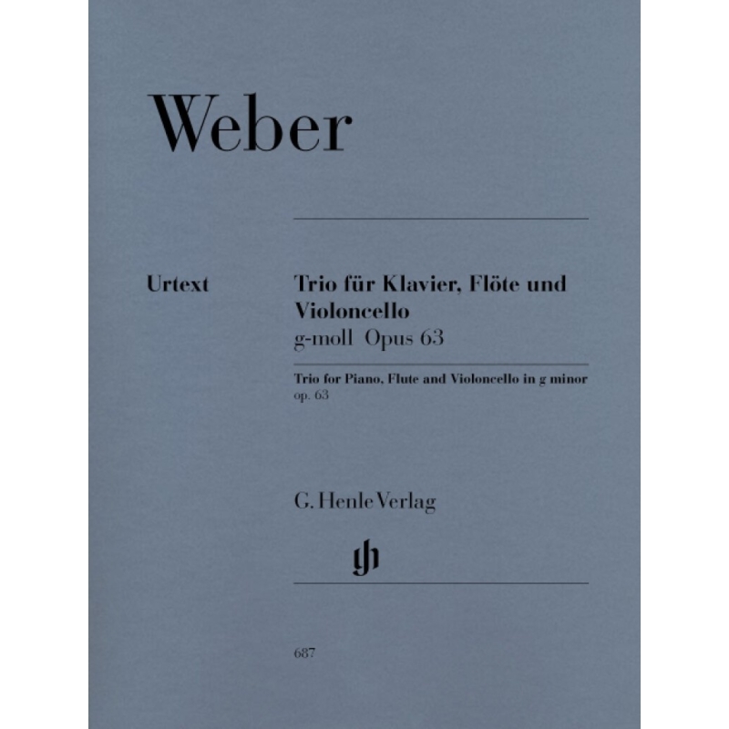Weber, Carl Maria von - Trio for Piano, Flute and Violoncello in g minor op. 63