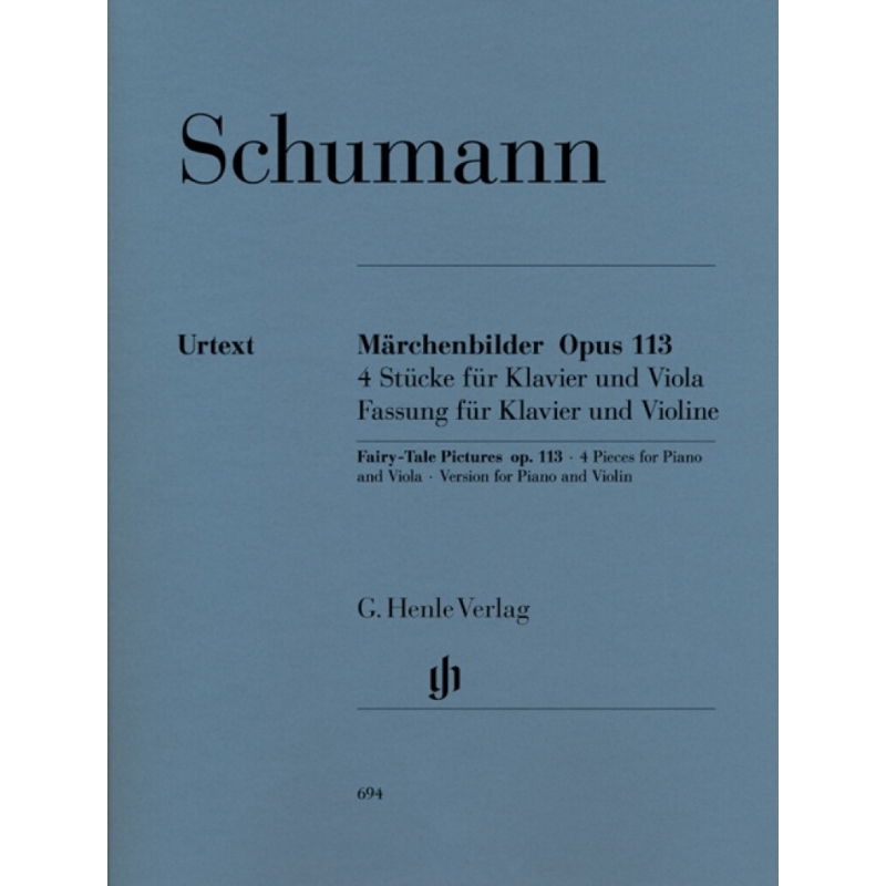 Schumann, Robert - Fairy-Tale Pictures for Viola and Piano op. 113 
