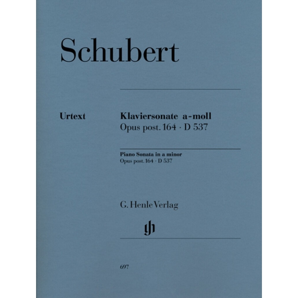 Schubert, Franz - Piano Sonata a minor op. post. 164 D 537 