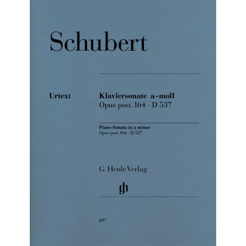 Schubert, Franz - Piano Sonata a minor op. post. 164 D 537 