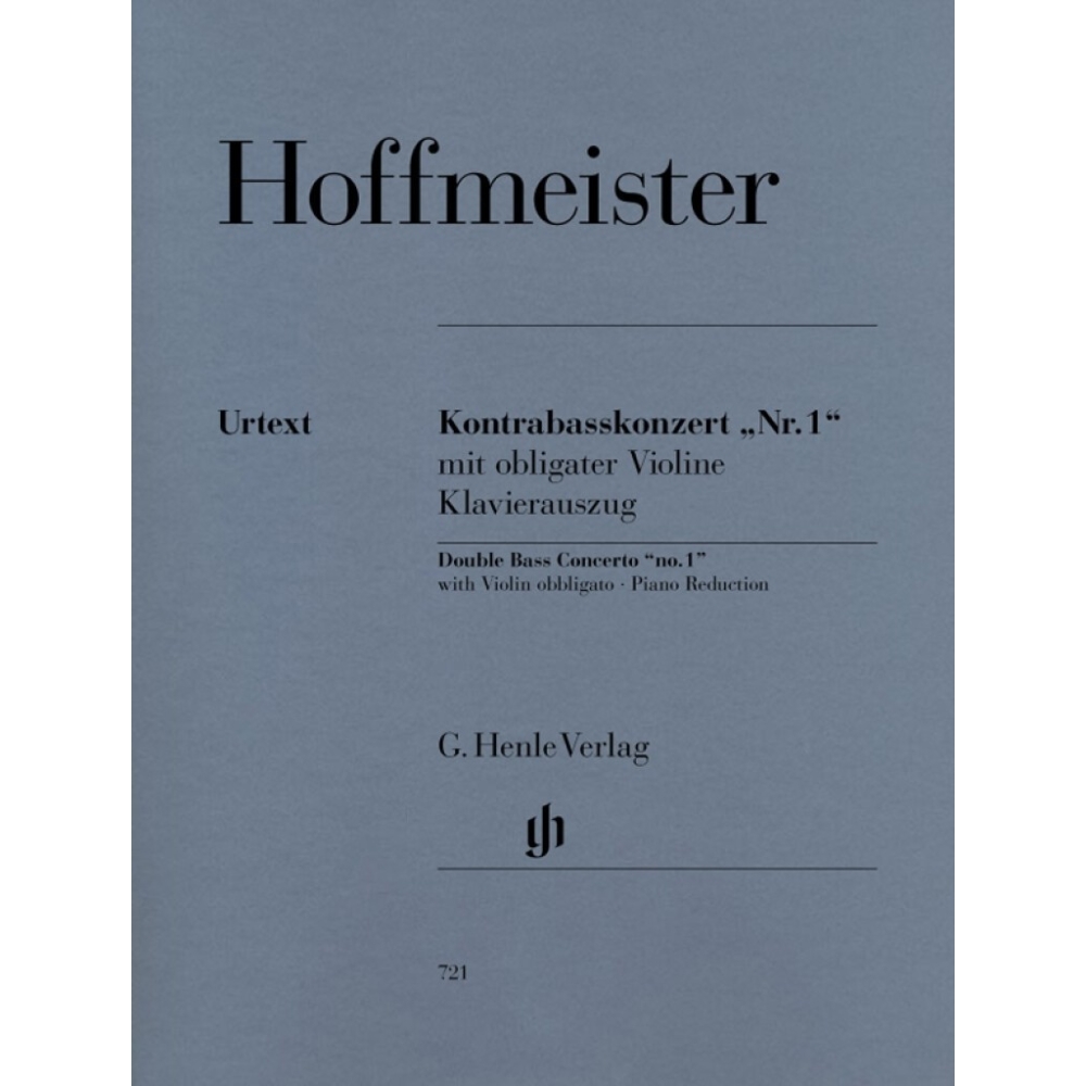 Hoffmeister, Franz Anton - Concerto "No. 1" for Double Bass and Orchestra (with Violin obbligato) 