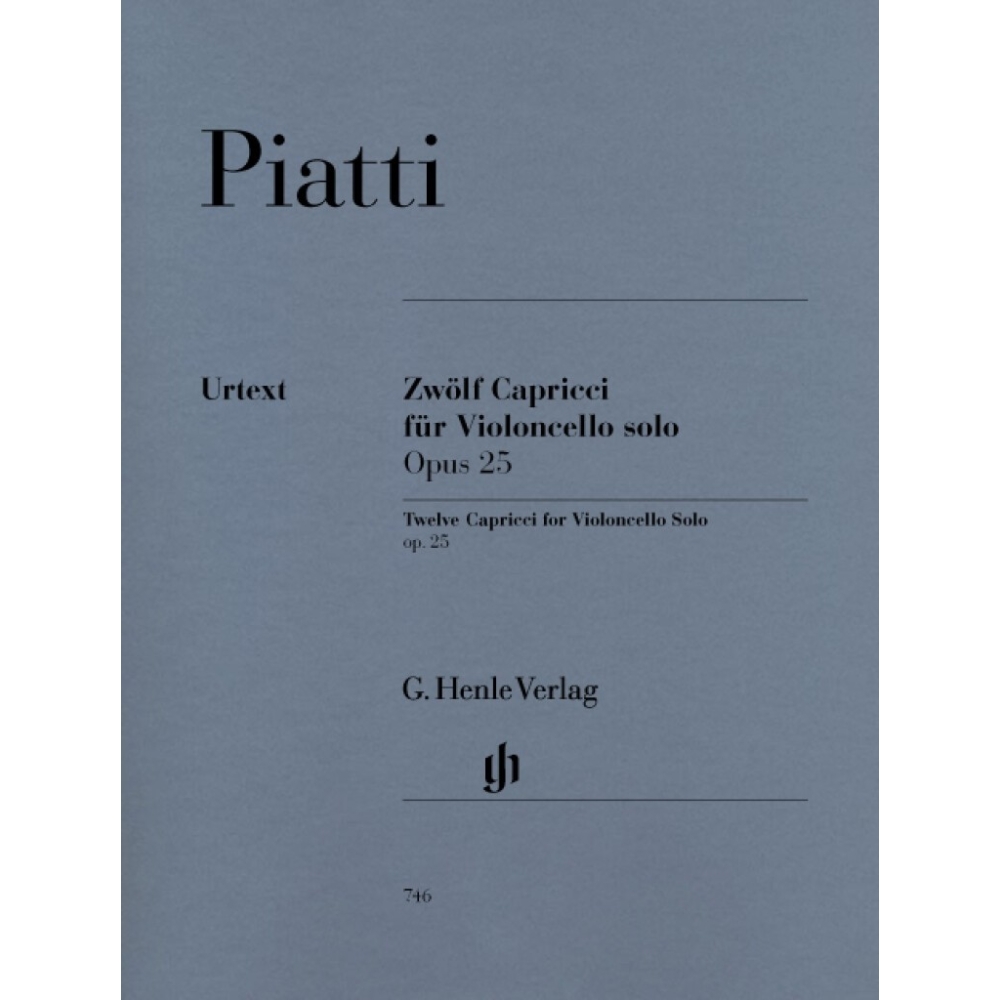 Piatti, Alfredo - Twelve Capricci op. 25 for Violoncello solo