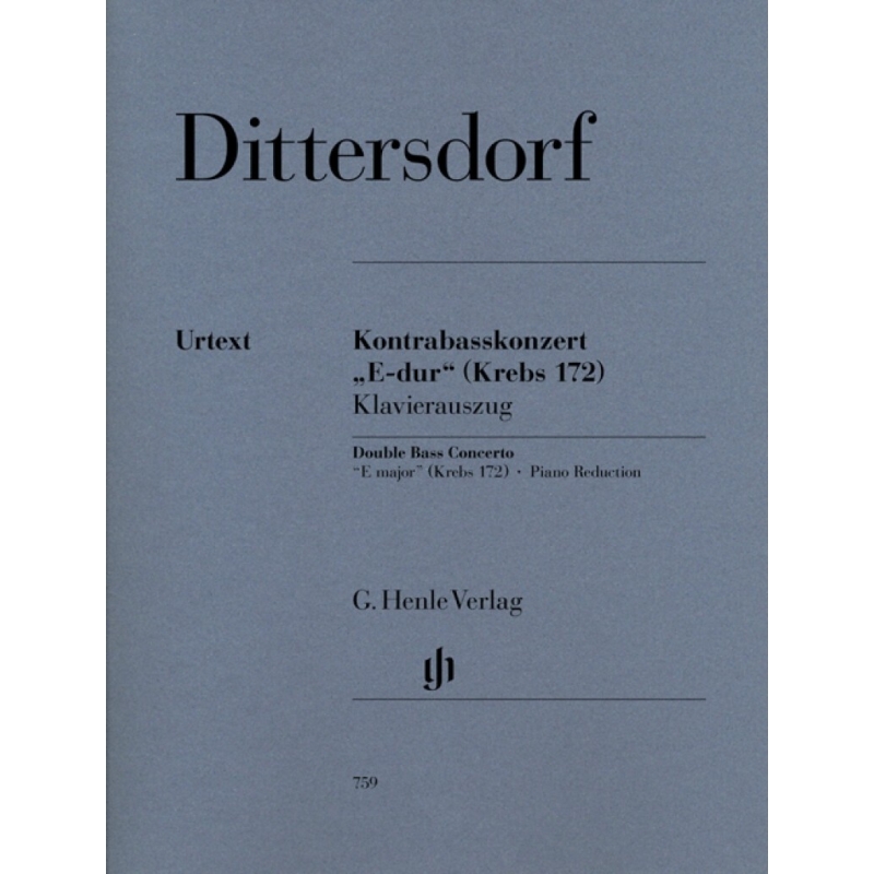Dittersdorf, K.D von - Double Bass Concerto in "E major" (Krebs 172)