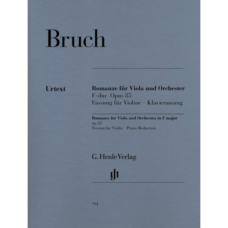 Bruch, Max - Romance for Viola and Orchestra F major op. 85 