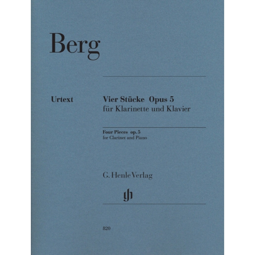 Berg, Alban - Four Pieces for Clarinet and Piano op. 5