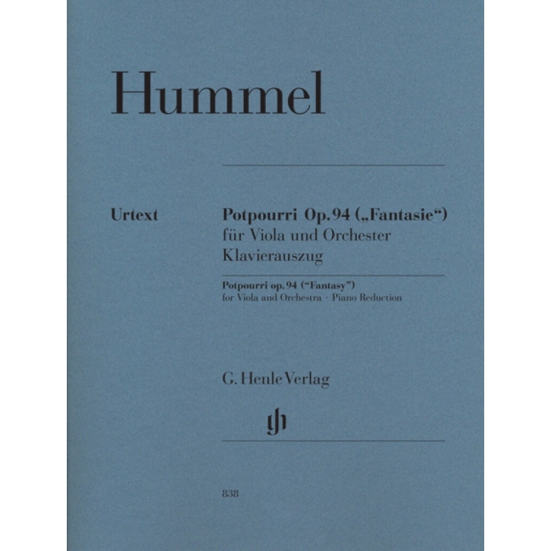 Hummel, Johann Nepomuk - Potpourri (Fantasie) op. 94 