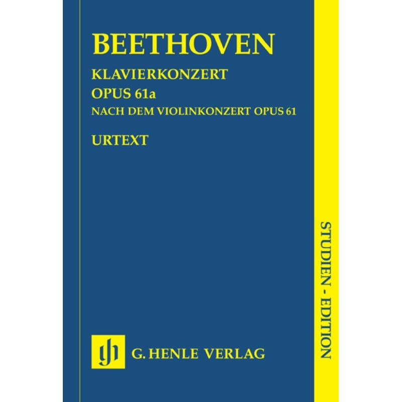 Beethoven, L.v - Piano Concerto D major op.61a after the Violin Concerto op. 61