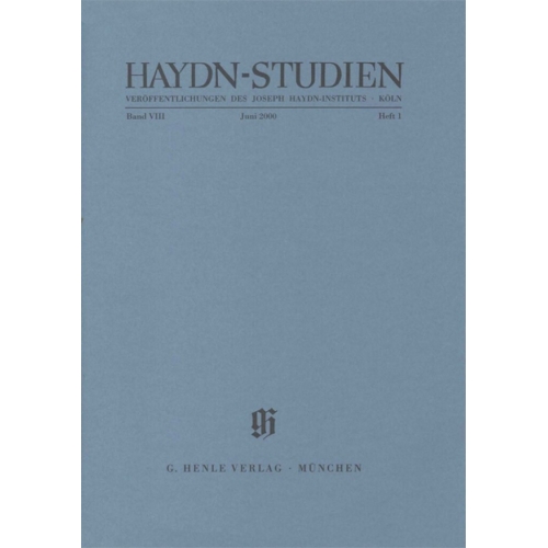 Haydn-Studies VIII/1 Band...