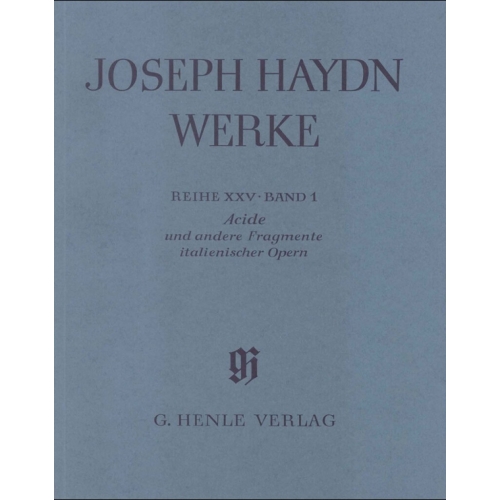 Haydn, Joseph - Acide and other fragments of Italian Operas around 1761-1763
