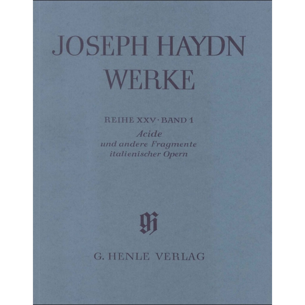 Haydn, Joseph - Acide and other fragments of Italian Operas around 1761-1763