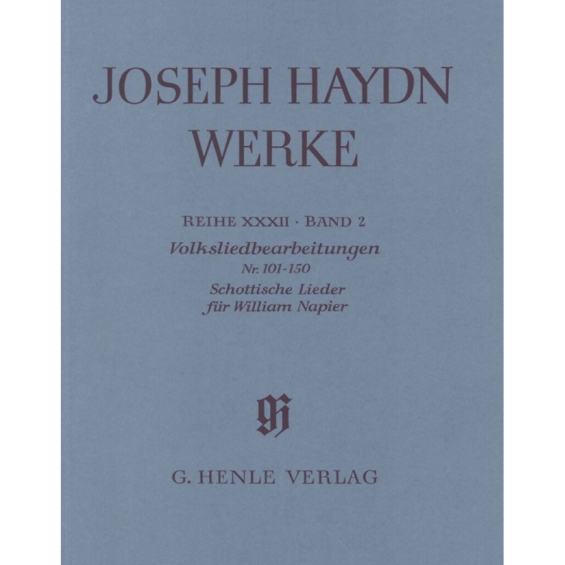 Haydn, Joseph - Arrangements of Folk Songs no. 101 - 150 Scottish Songs for William Napier