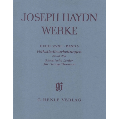 Haydn, Joseph - Arrangements of Folk Songs - Scottish Songs no. 151 - 268 for George Thomson
