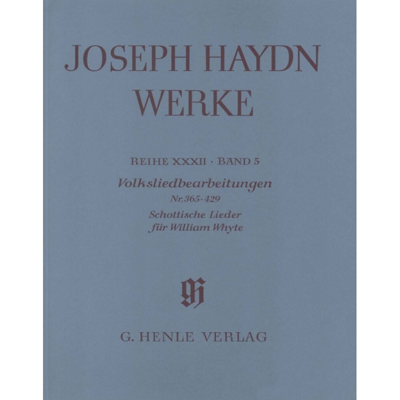 Haydn, Joseph - Arrangements of Folk Songs Nos. 365–429 Scottish Songs for William Whyte