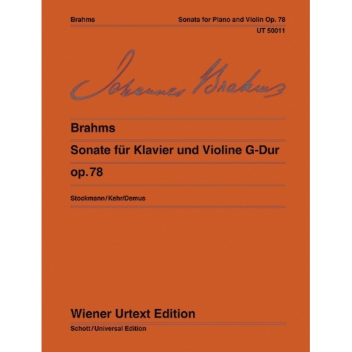 Brahms, Johannes - Sonata G Major op. 78