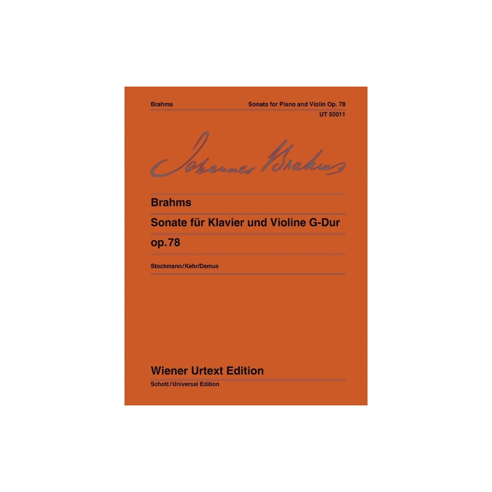 Brahms, Johannes - Sonata G Major op. 78 