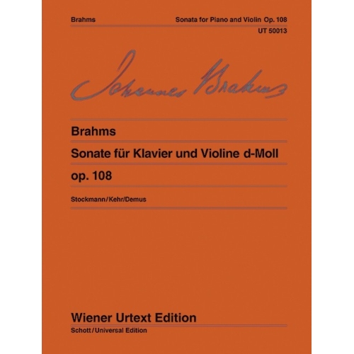 Brahms, Johannes - Sonata D...