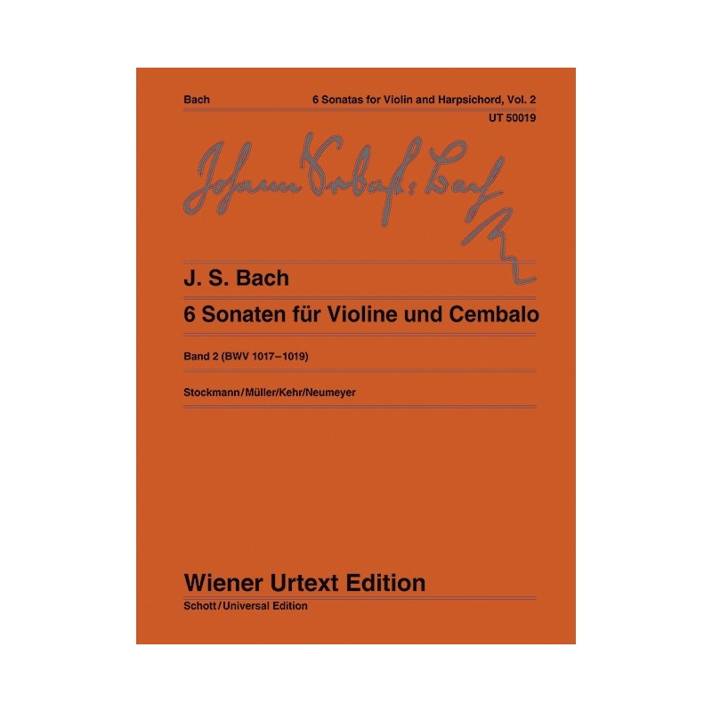 Bach, J.S - Six Sonatas BWV 1017 - 1019 Vol. 2