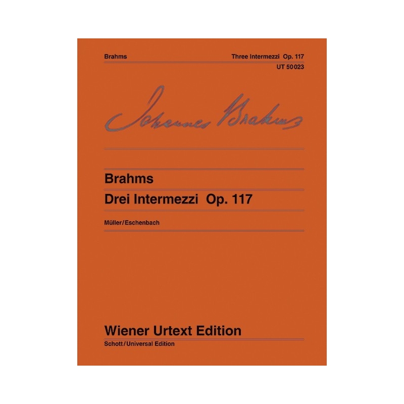 Brahms, Johannes - Three Intermezzos op. 117