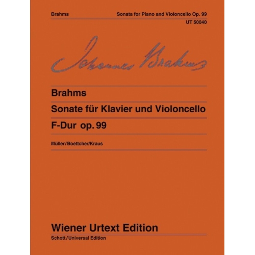 Brahms, Johannes - Sonata F major op. 99