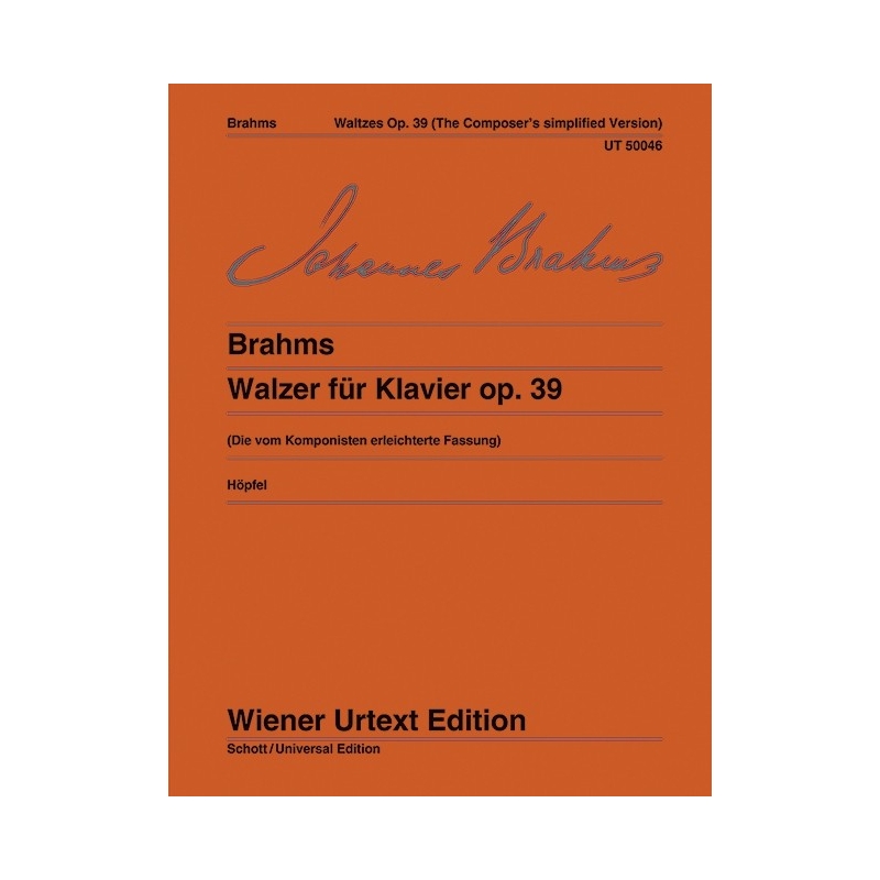 Brahms, Johannes - Waltzes op. 39 