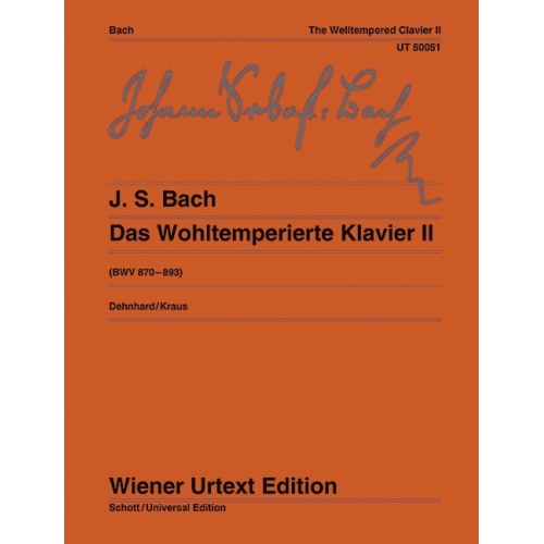 Bach, J. S - The Well Tempered Clavier BWV 870-893 Part II