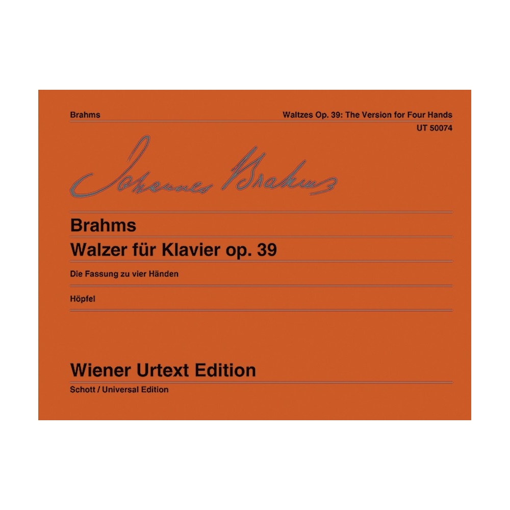 Brahms, Johannes - Waltzes op. 39 