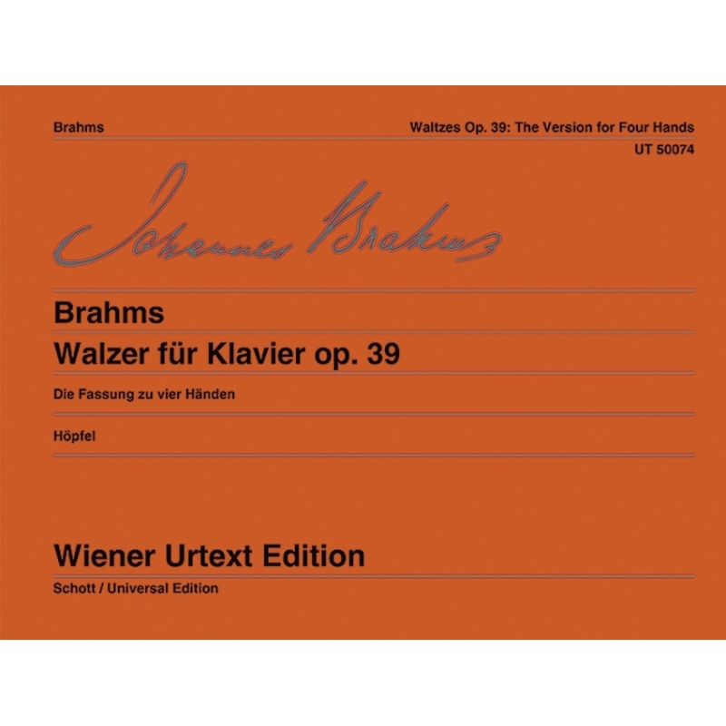Brahms, Johannes - Waltzes op. 39 