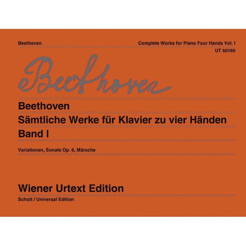 Beethoven, Ludwig van - Complete Works for Piano Four Hands, op. 134 Vol. 1