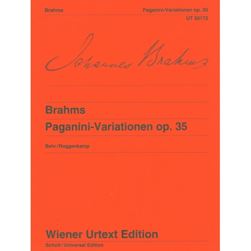 Brahms, Johannes - Paganini Variations op. 35