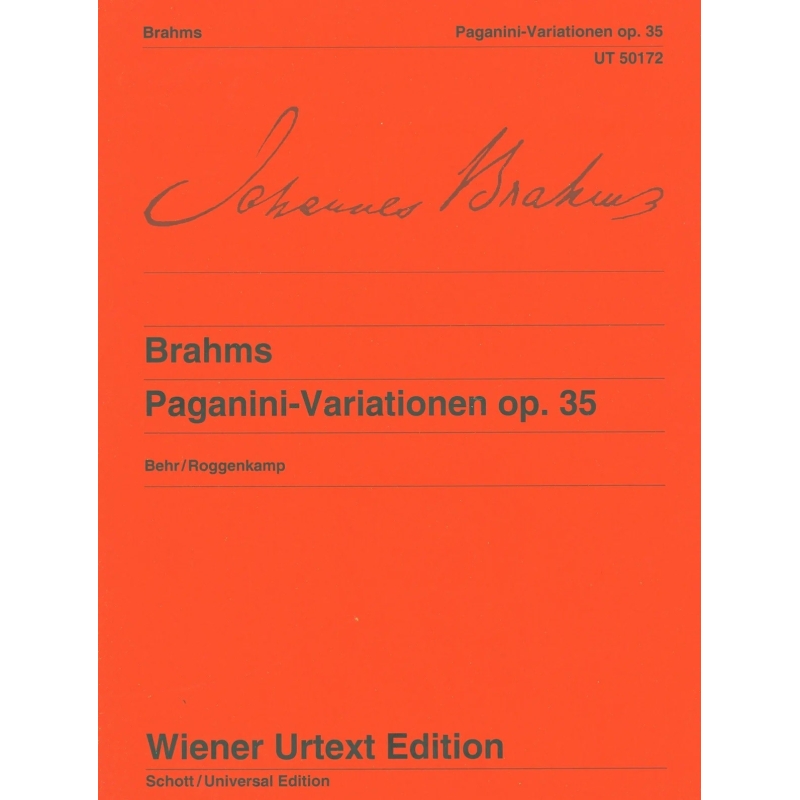 Brahms, Johannes - Paganini Variations op. 35 
