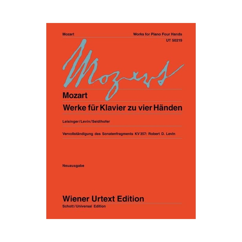 Mozart, Wolfgang Amadeus - Works for Piano for four Hands 