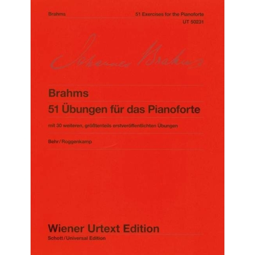 Brahms, Johannes - 51 Exercises for the Pianoforte WoO 6