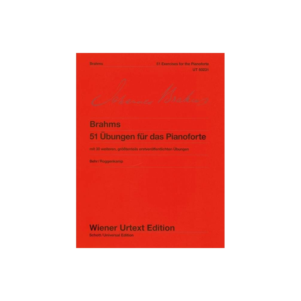 Brahms, Johannes - 51 Exercises for the Pianoforte WoO 6 