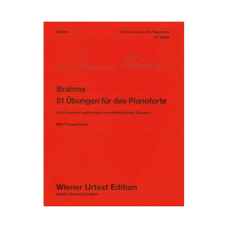 Brahms, Johannes - 51 Exercises for the Pianoforte WoO 6 
