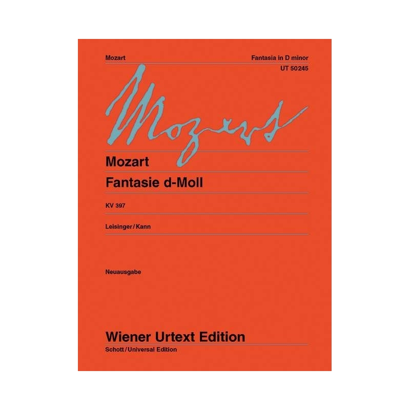 Mozart, W. A - Fantasy D minor KV 397