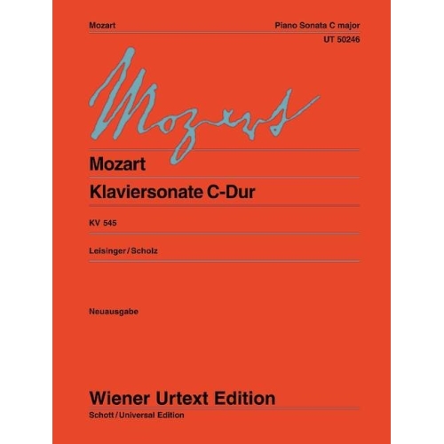 Mozart, Wolfgang Amadeus - Piano Sonata "Sonata facile" in C Major KV 545 