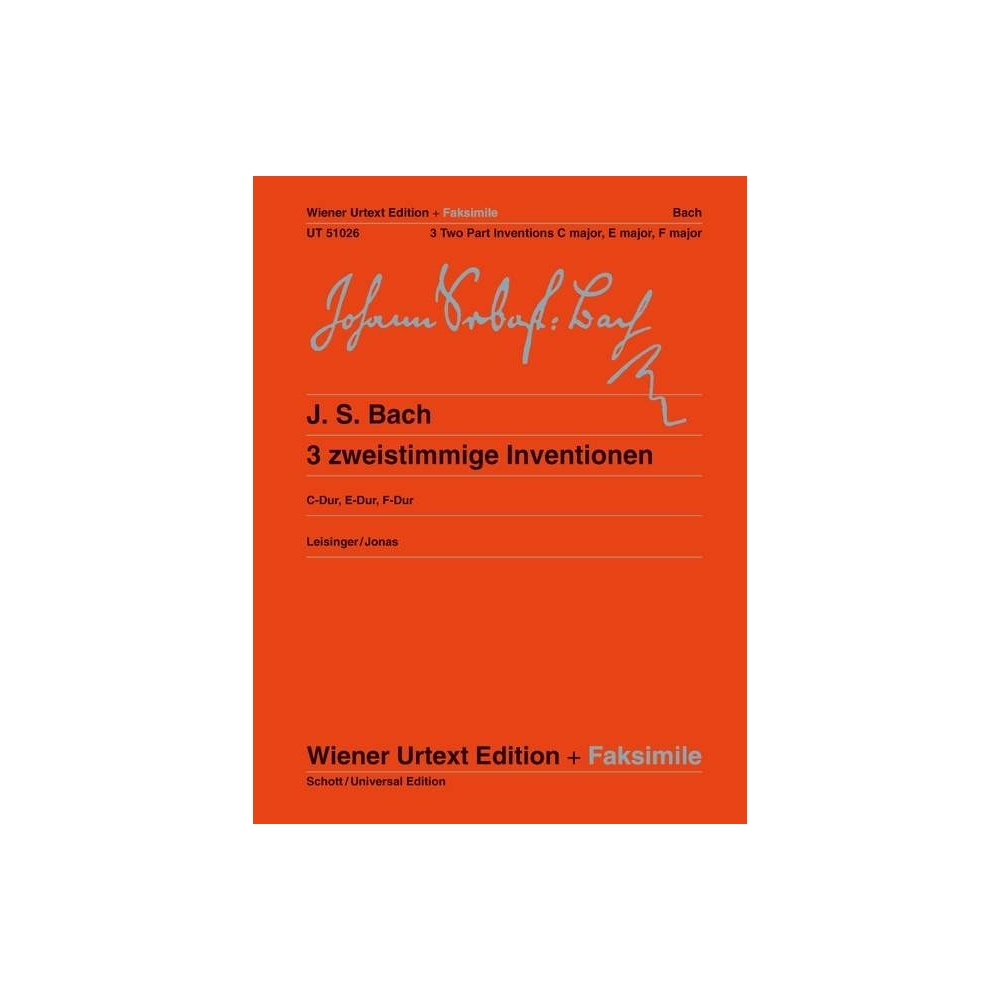 Bach, J.S - Three Two Part Inventions 