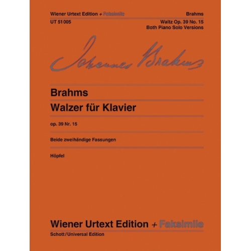 Brahms, Johannes - Waltzes...