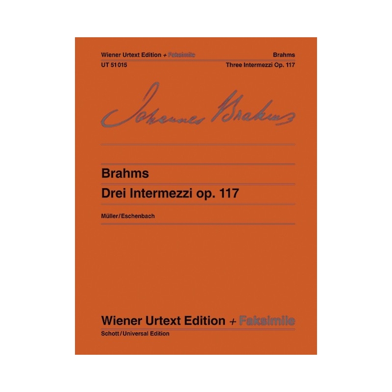 Brahms, Johannes - Three Intermezzi op. 117 