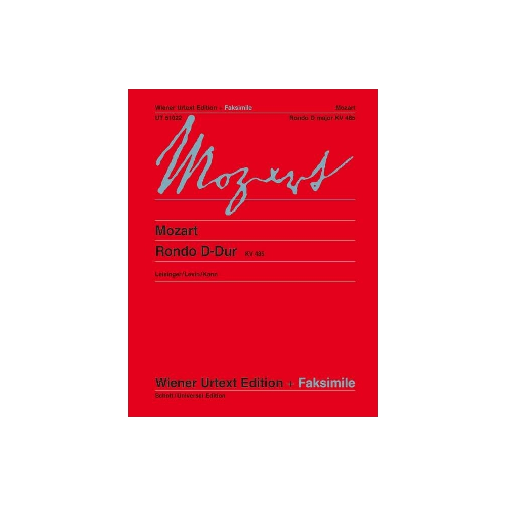 Mozart, Wolfgang Amadeus - Rondo D major K 485 