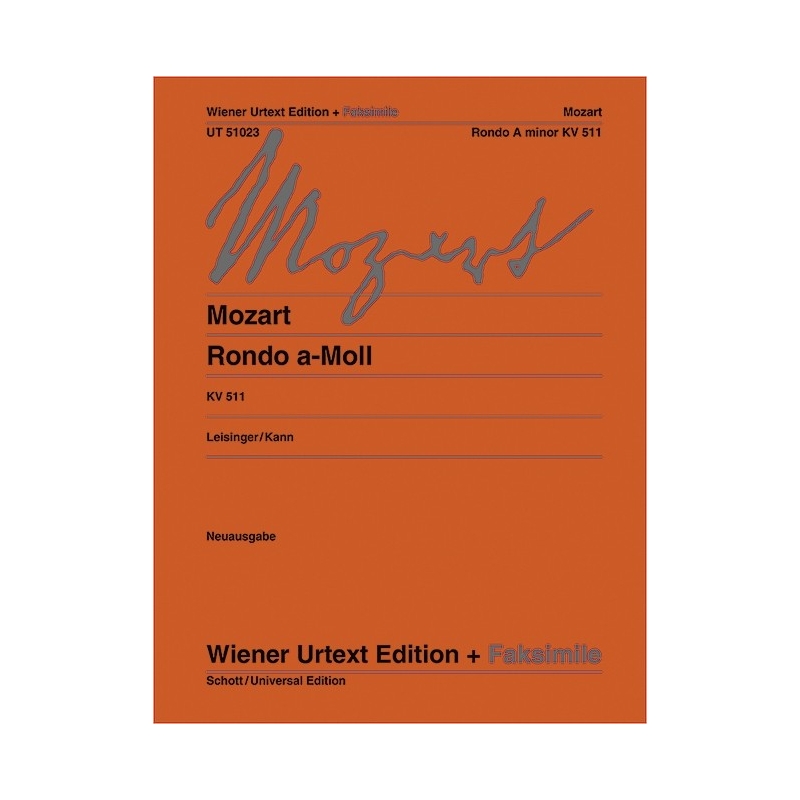 Mozart, Wolfgang Amadeus - Rondo A minor K 511 